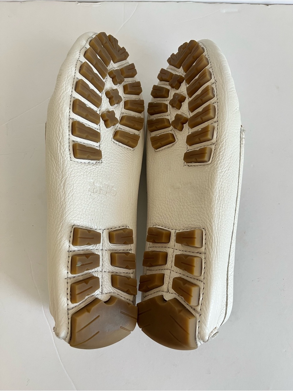 Coach Marley Leather Driver Loafers Chalk White Size 8.5B - Picture 7 of 11